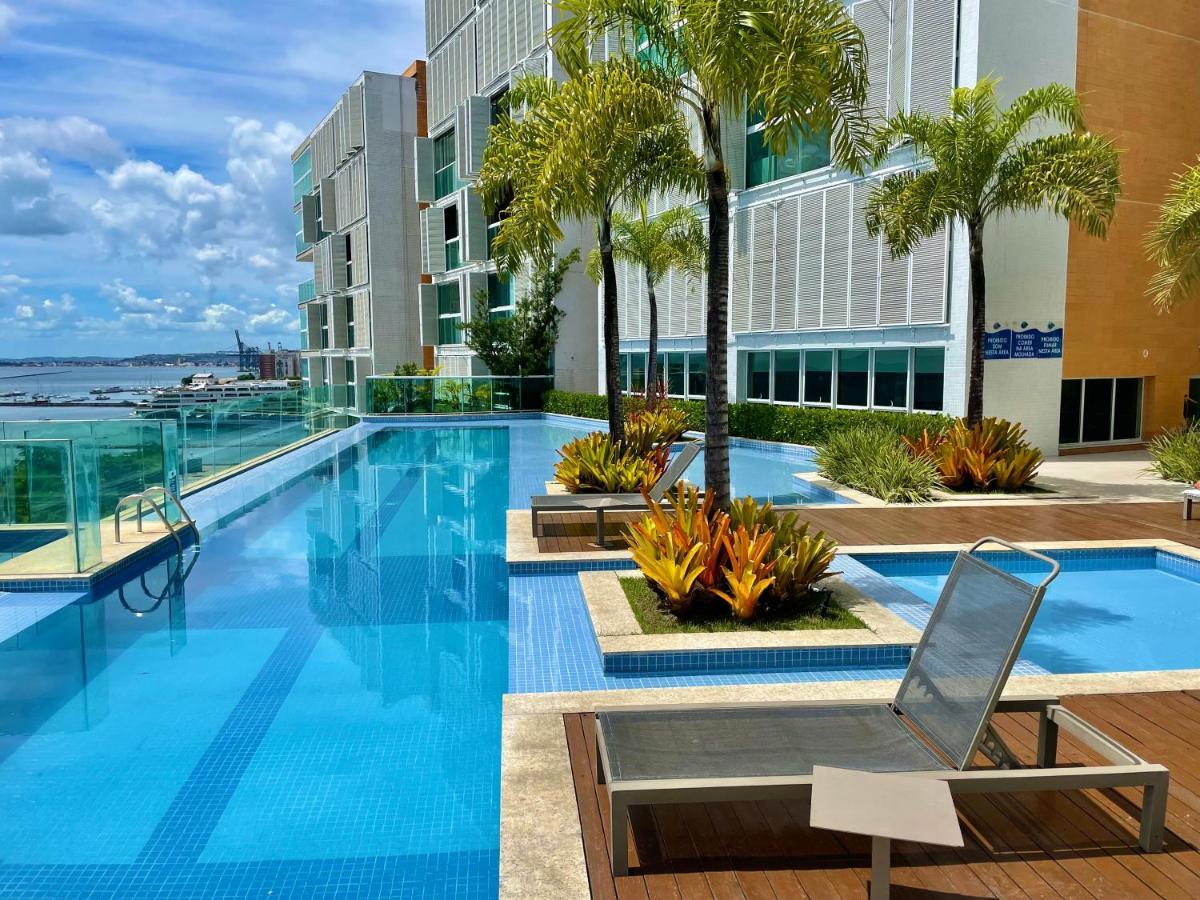 Апартаменты Cloc Marina Vista Mar P/ A Baia De Todos Os Santos Сальвадор Экстерьер фото