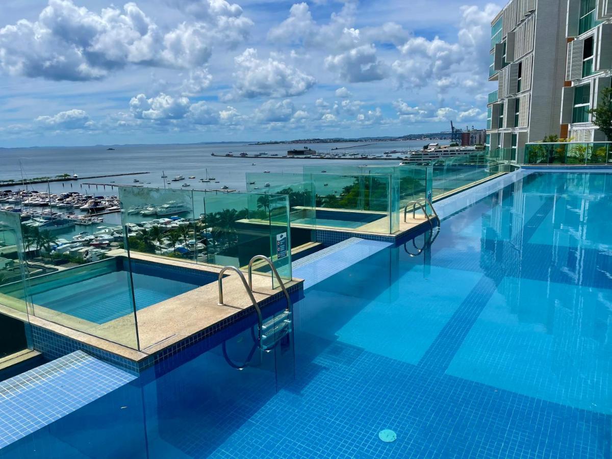 Апартаменты Cloc Marina Vista Mar P/ A Baia De Todos Os Santos Сальвадор Экстерьер фото