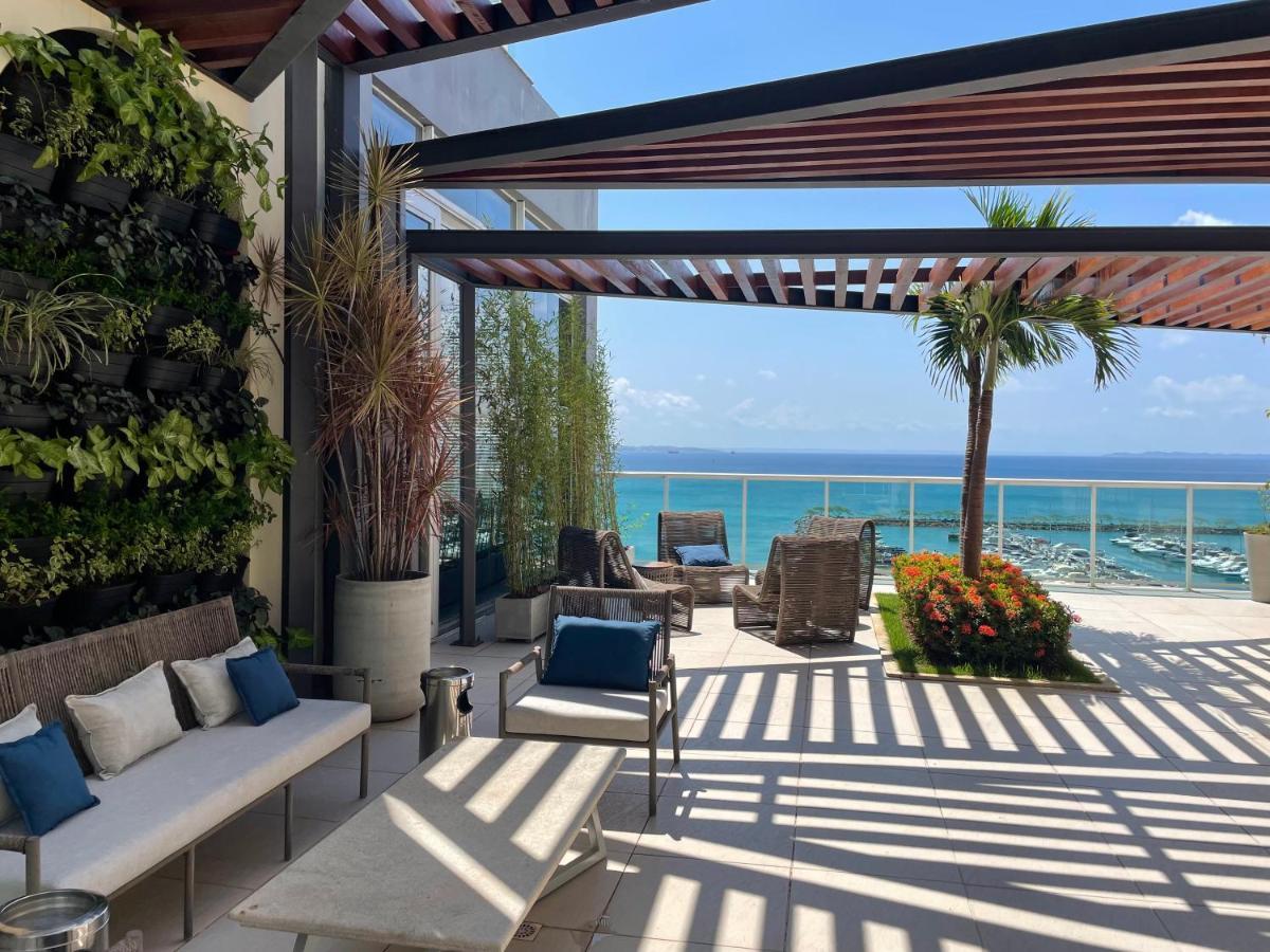 Апартаменты Cloc Marina Vista Mar P/ A Baia De Todos Os Santos Сальвадор Экстерьер фото