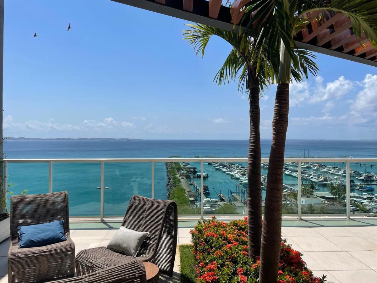 Апартаменты Cloc Marina Vista Mar P/ A Baia De Todos Os Santos Сальвадор Экстерьер фото