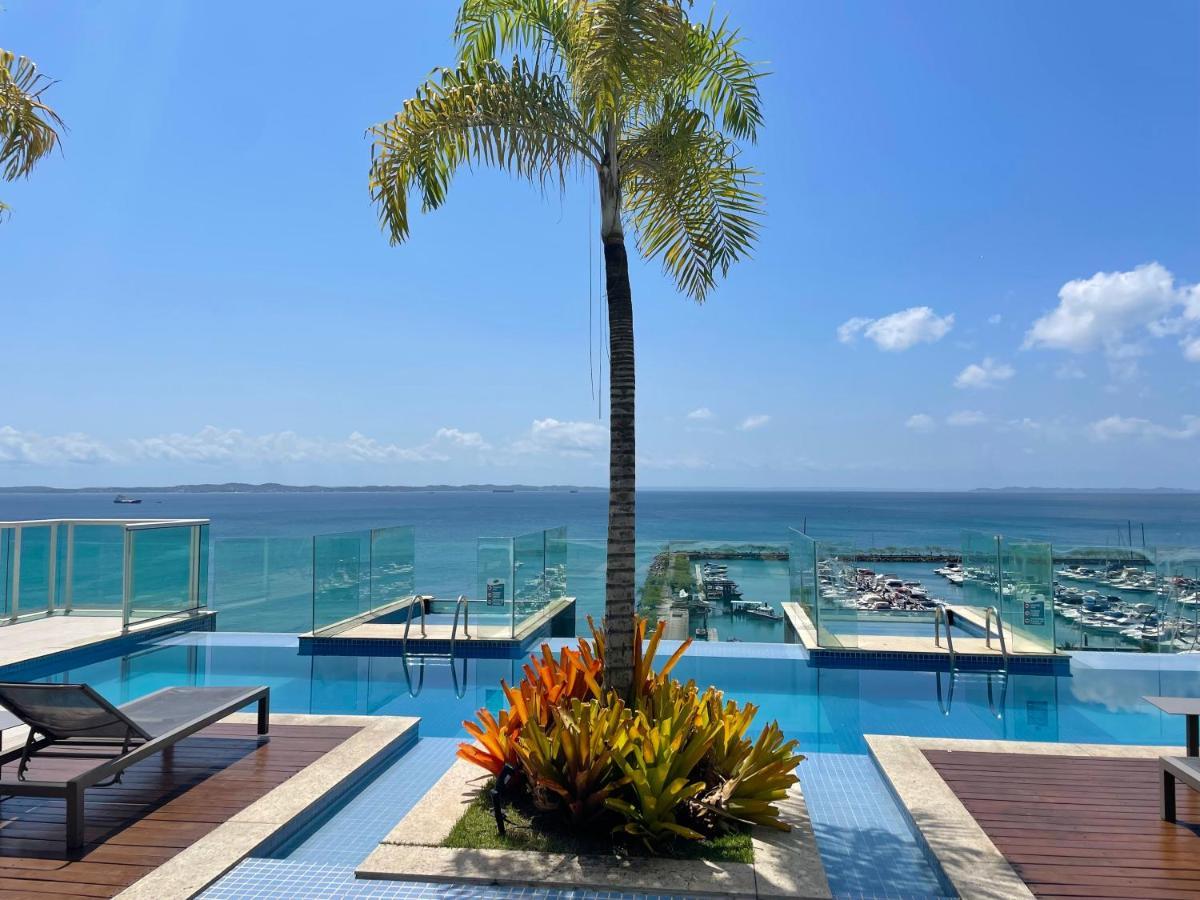 Апартаменты Cloc Marina Vista Mar P/ A Baia De Todos Os Santos Сальвадор Экстерьер фото