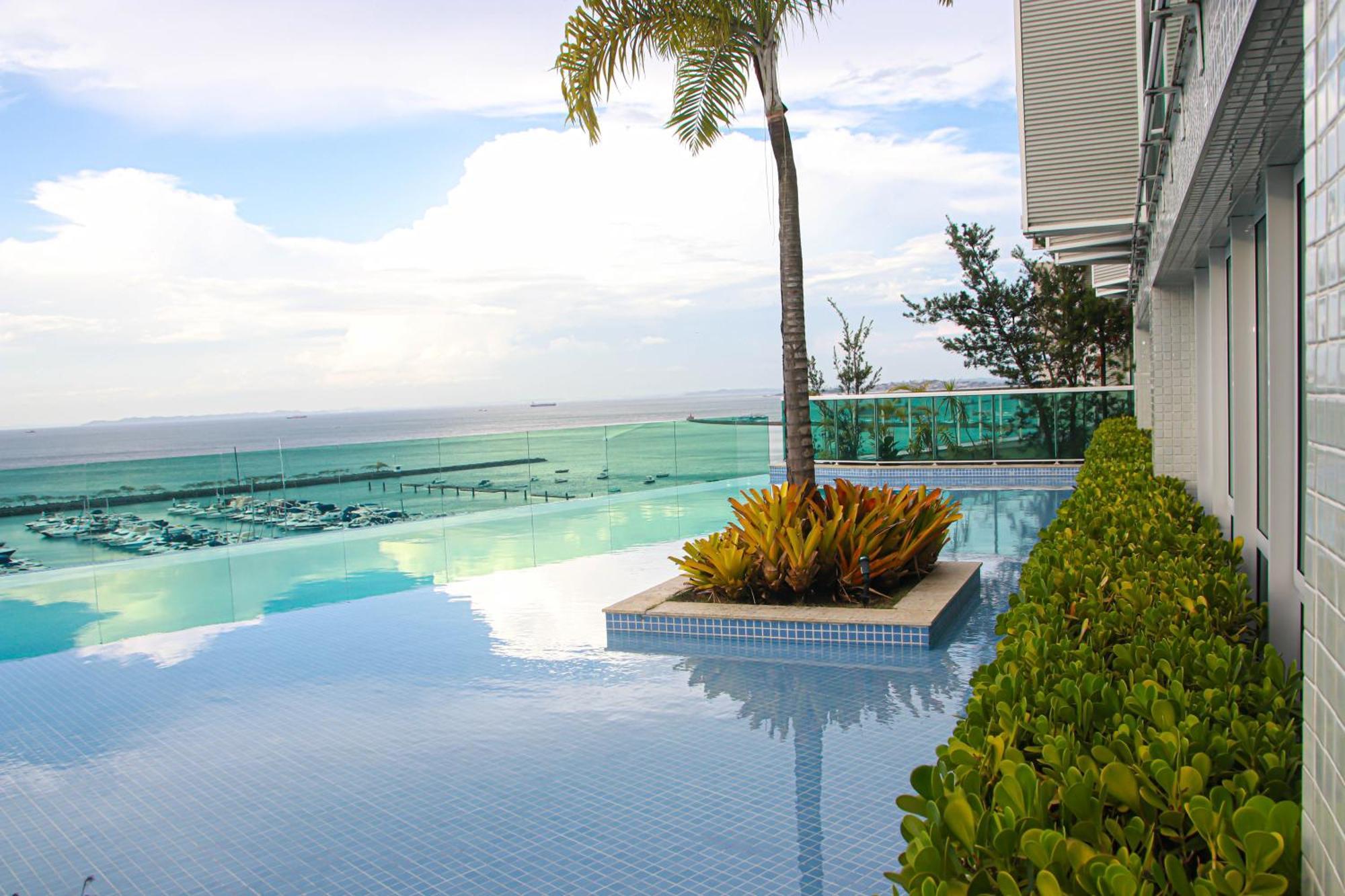 Апартаменты Cloc Marina Vista Mar P/ A Baia De Todos Os Santos Сальвадор Экстерьер фото