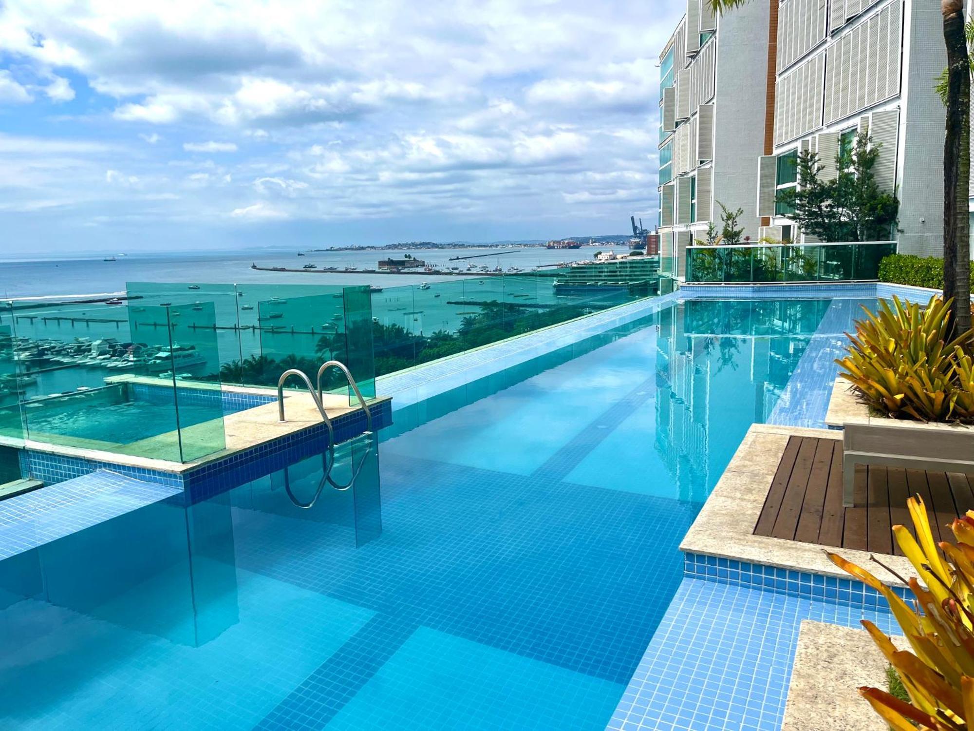 Апартаменты Cloc Marina Vista Mar P/ A Baia De Todos Os Santos Сальвадор Экстерьер фото